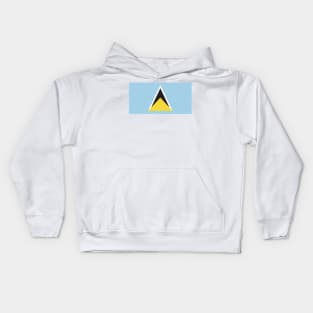 Saint Lucia Flag Kids Hoodie